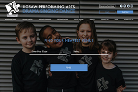 Jigsaw Arts home featured image - Web design London - web design agency london
